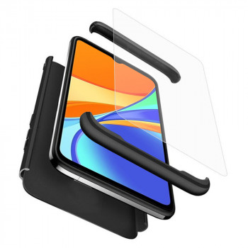Husa telefon Xiaomi Redmi 9C / Redmi 9C NFC + Folie - GKK 360 - Black - Img 1