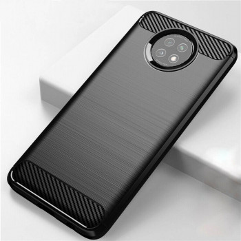 Husa telefon Xiaomi Redmi Note 9T 5G - Techsuit Carbon Silicone - Black - Img 2
