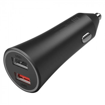 Incarcator Auto 2x USB Fast Charging 37W - Xiaomi Mi (CC06ZM) - Black (Blister Packing) - Img 1