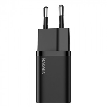 Incarcator Priza Type-C PD20W + Cablu Lightning - Baseus Super Si (TZCCSUP-B01) - Black - Img 2
