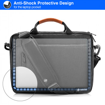 Servieta Laptop 16″ - Tomtoc Defender Laptop Briefcase (A43E1D1) - Black - Img 4