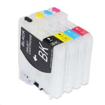 SET Cartuse reincarcabile pentru Brother LC980 LC985 LC1100 cartuse compatibile pline cu cerneala - Img 2
