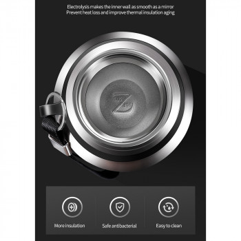 Termos cu Infuzor si Display Digital, 1000ml - Techsuit (THM6) - Silver - Img 3