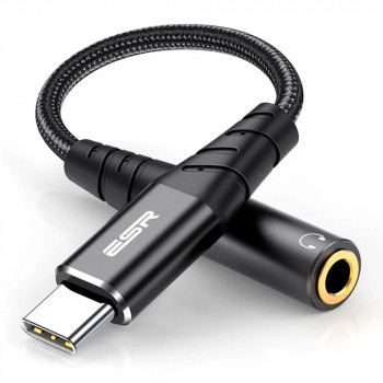 Adaptor Type-C la Jack - ESR - Black - Img 2