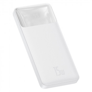 Baterie externa 10000mAh, 15W - Baseus Bipow Digital Display (PPBD050002) - White - Img 1