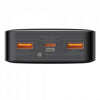 Baterie externa 20000mAh, 20W - Baseus Bipow Digital Display (PPBD050501) - Black - Img 4