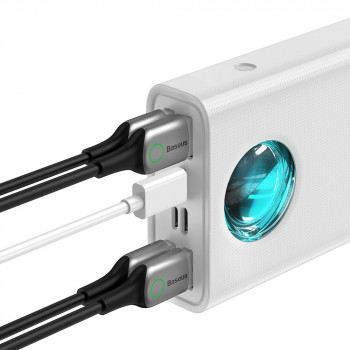 Baterie Externa 30000mAh - Baseus Amblight Digital Display (PPLG000102) - White - Img 3