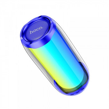 Boxa Portabila LED, Bluetooth 5.0, 10W - Hoco Pulsating (HC8) - Blue - Img 2