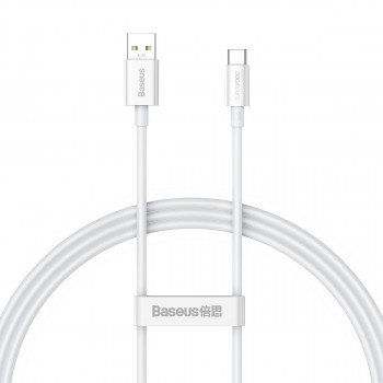 Cablu de Date USB la Type-C 65W, 1m - Baseus Superior Series (CAYS000902) - White