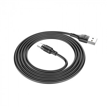 Cablu de Incarcare Magnetic USB-A la Type-C 12W, 2.4A, 1m - Hoco Sereno (X52) - Black - Img 4