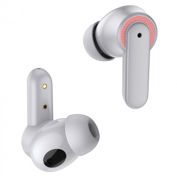 Casti Gaming Wireless Noise Cancelling - Hoco Magic Flow (EW13) - Gray - Img 2