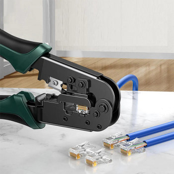 Cleste pentru Sertizare Cabluri Ethernet - Ugreen Crimping Tool (70683) - Green - Img 4