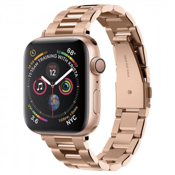 Curea pentru Apple Watch 1/2/3/4/5/6/7/8/SE/SE 2 (38/40/41mm) - Spigen Modern Fit - Rose Gold