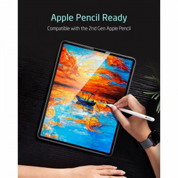Folie pentru tableta iPad Pro 12.9 (2018 / 2020 / 2021 / 2022) - ESR Tempered Glass 9H - Clear - Img 3