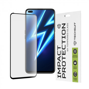 Folie protectie telefon Realme 6 Pro / Realme X50 5G - Techsuit 111D Full Cover / Full Glue Glass - Black