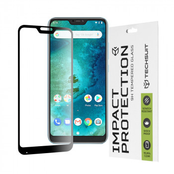 Folie protectie telefon Xiaomi Mi A2 Lite - Techsuit 111D Full Cover / Full Glue Glass - Black