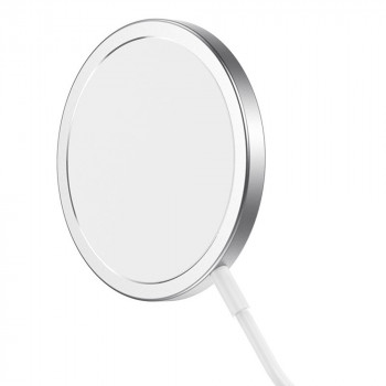 Hoco - Wireless Charger Original Series (CW30 Pro) - Fast Charging, for iPhone and TWS Headsets, 3A, 15W - Silver - Img 4