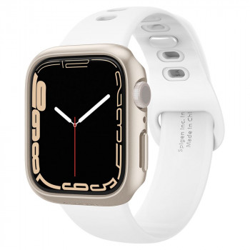 Husa pentru Apple Watch 7 / 8 (41mm) - Spigen Thin Fit - Starlight - Img 1