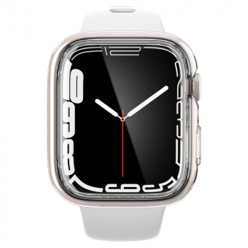 Husa pentru Apple Watch 7 / 8 (41mm) - Spigen Ultra Hybrid - Clear - Img 4