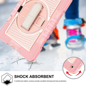 Husa pentru tableta iPad 9.7 (2017 / 2018) - Techsuit StripeShell 360 - Pink - Img 2