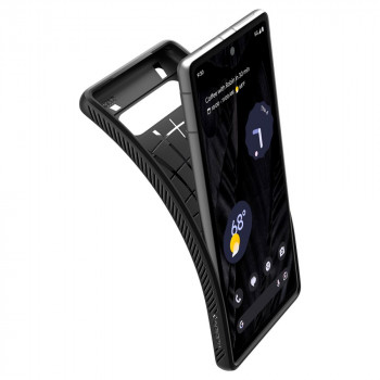 Husa telefon Google Pixel 7a - Spigen Liquid Air - Matte Black - Img 3