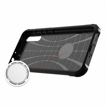 Husa telefon Huawei P Smart S / Y8p - Techsuit Hybrid Armor - Black - Img 3