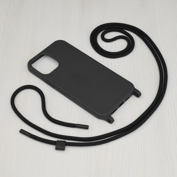 Husa telefon iPhone 12 Pro Max - Techsuit Crossbody Lanyard - Black - Img 2