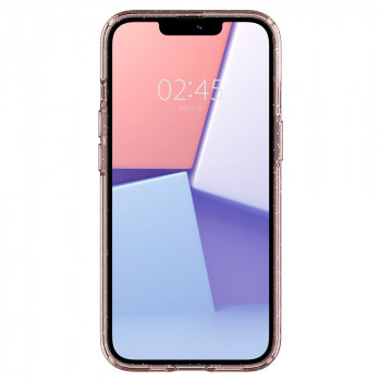 Husa telefon iPhone 13 mini - Spigen Liquid Crystal Glitter - Rose Quartz - Img 3