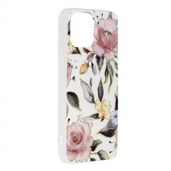 Husa telefon iPhone 13 mini - Techsuit Marble Series - Chloe White - Img 2