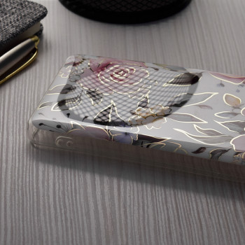Husa telefon iPhone 14 Pro - Techsuit Marble Series - Chloe White - Img 3