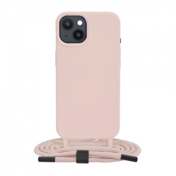 Husa telefon iPhone 14 - Techsuit Crossbody Lanyard - Pink
