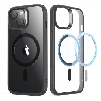 Husa telefon iPhone 15 - ESR Classic Hybrid HaloLock - Clear Black