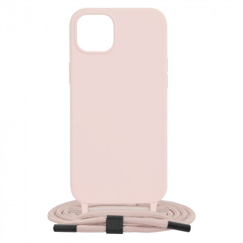 Husa telefon iPhone 15 Plus - Techsuit Crossbody Lanyard - Pink