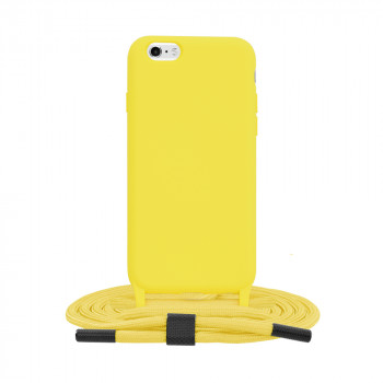 Husa telefon iPhone 6 / 6S - Techsuit Crossbody Lanyard - Yellow