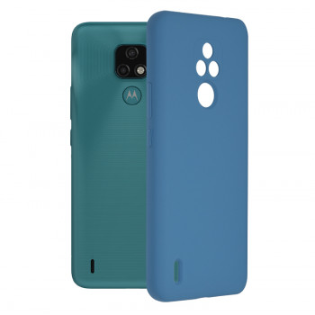Husa telefon Motorola Moto E7 - Techsuit Soft Edge Silicone - Denim Blue