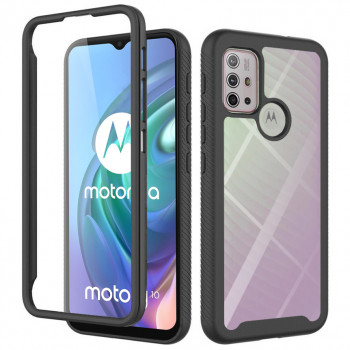 Husa telefon Motorola Moto G10 / Moto G20 / Moto G30 + Folie - Techsuit Defense360 Pro - Black