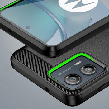 Husa telefon Motorola Moto G73 - Techsuit Carbon Silicone - Black - Img 4