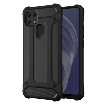 Husa telefon Oppo A15 / A15s - Techsuit Hybrid Armor - Black - Img 1