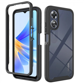 Husa telefon Oppo A17 + Folie - Techsuit Defense360 Pro - Black