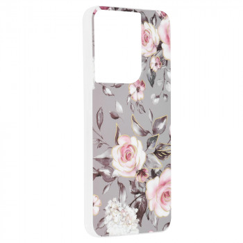 Husa telefon Oppo Reno8 - Techsuit Marble Series - Bloom of Ruth Gray - Img 2