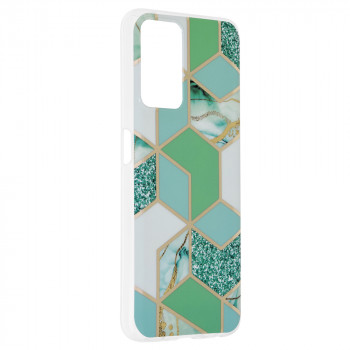 Husa telefon Realme 9i / Oppo A76 / Oppo A96 - Techsuit Marble Series - Green Hex - Img 2