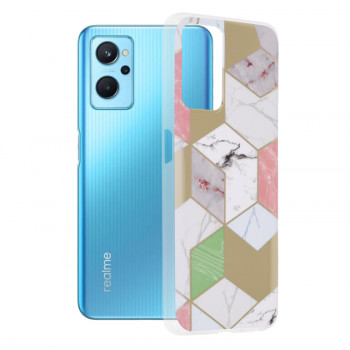Husa telefon Realme 9i / Oppo A76 / Oppo A96 - Techsuit Marble Series - Purple Hex