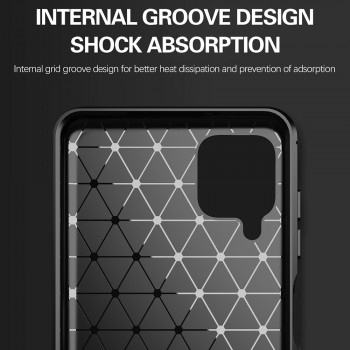 Husa telefon Samsung Galaxy A12 / A12 Nacho - Techsuit Carbon Silicone - Black - Img 3