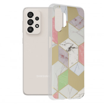 Husa telefon Samsung Galaxy A13 4G - Techsuit Marble Series - Purple Hex