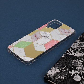 Husa telefon Samsung Galaxy A22 4G - Techsuit Marble Series - Purple Hex - Img 4