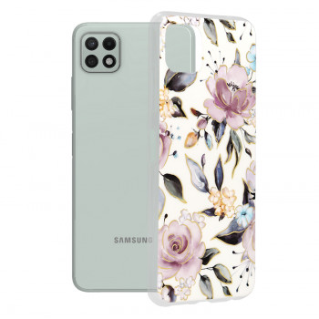 Husa telefon Samsung Galaxy A22 5G - Techsuit Marble Series - Chloe White