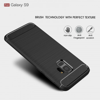 Husa telefon Samsung Galaxy S9 - Techsuit Carbon Silicone - Black - Img 3