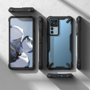 Husa telefon Xiaomi 12T / 12T Pro - Ringke Fusion X - Black - Img 4