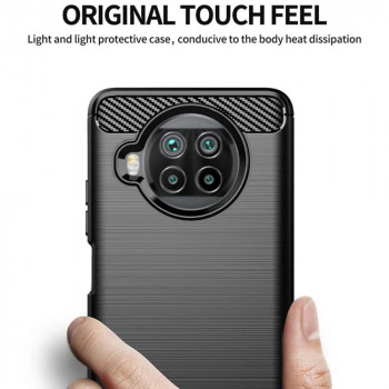 Husa telefon Xiaomi Mi 10T Lite 5G - Techsuit Carbon Silicone - Black - Img 4