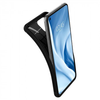 Husa telefon Xiaomi Mi 11 Lite 4G / Mi 11 Lite 5G / 11 Lite 5G NE - Spigen Rugged Armor - Black - Img 3